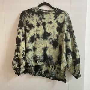 Electric and Rose tie dye high/low sweater size XS